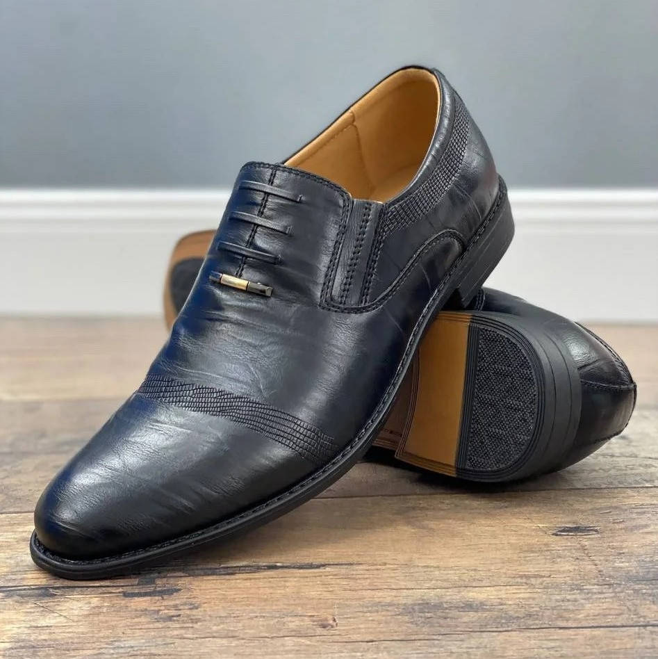 

45 р. Туфли мужские классические черные (156150), Черный