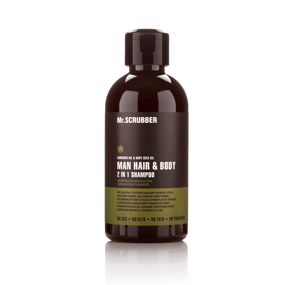 

Мужской шампунь для волос и тела Man Hair & Body 2 in 1 Mr.SCRUBBER