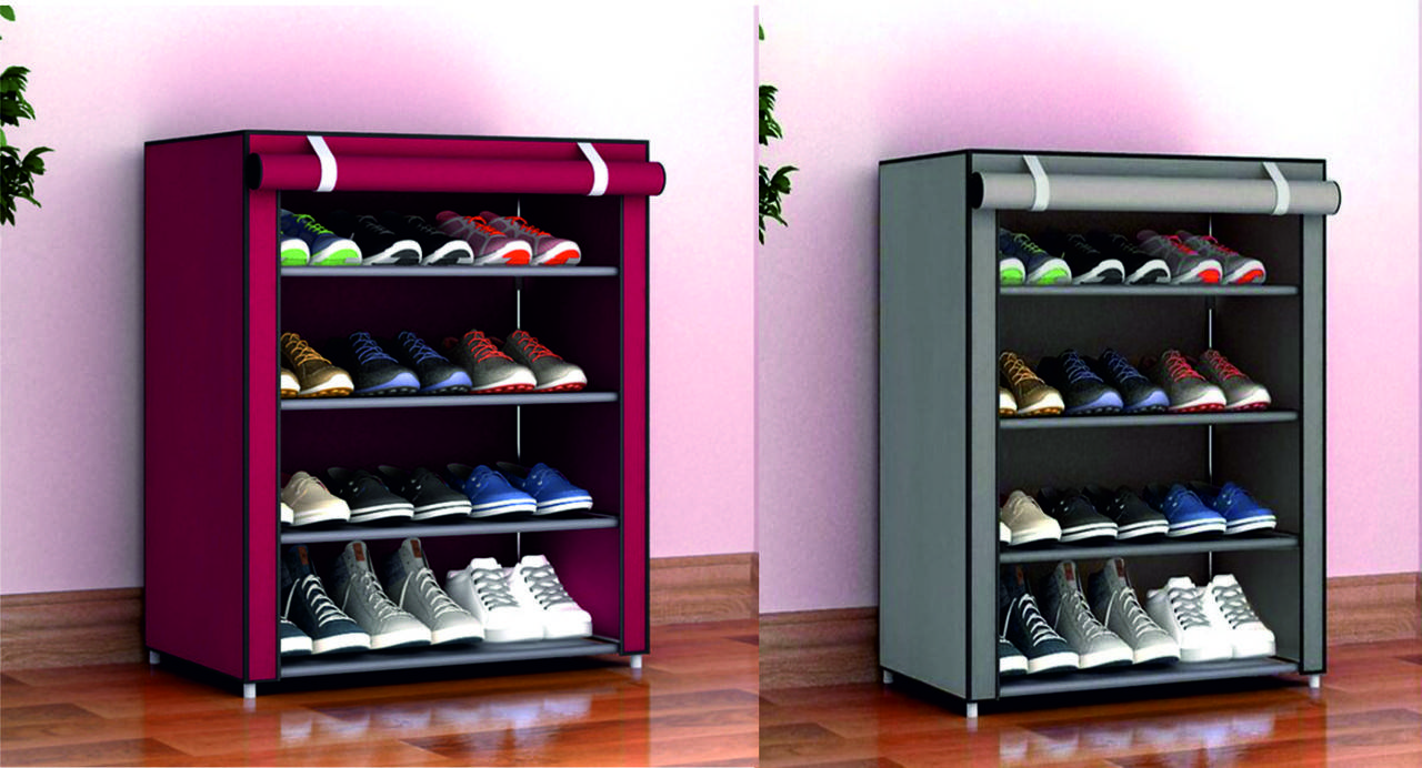 

Полка-шкаф для обуви тканевая стеллаж тумба A-5 Shoe Rack And Wardrobe