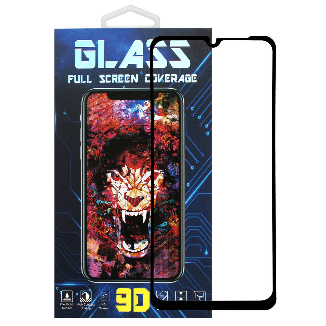 

Защитное стекло Premium Glass 9D Full Glue для Xiaomi Redmi 9A / 9C Black, Черный