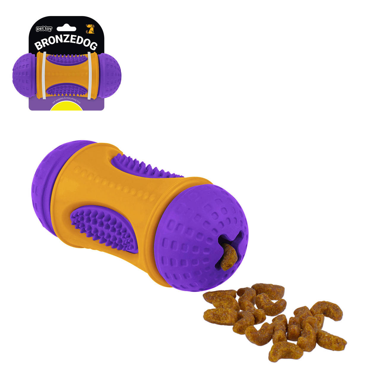 

Игрушка для Собак BronzeDog Jumble Smart 13 см Фиолетово-оранжевый, Фиолетовый