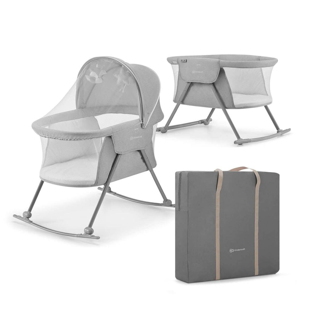 

Люлька-качалка 3 в 1 Kinderkraft Lovi Grey (KKLLOVIGRY0000)