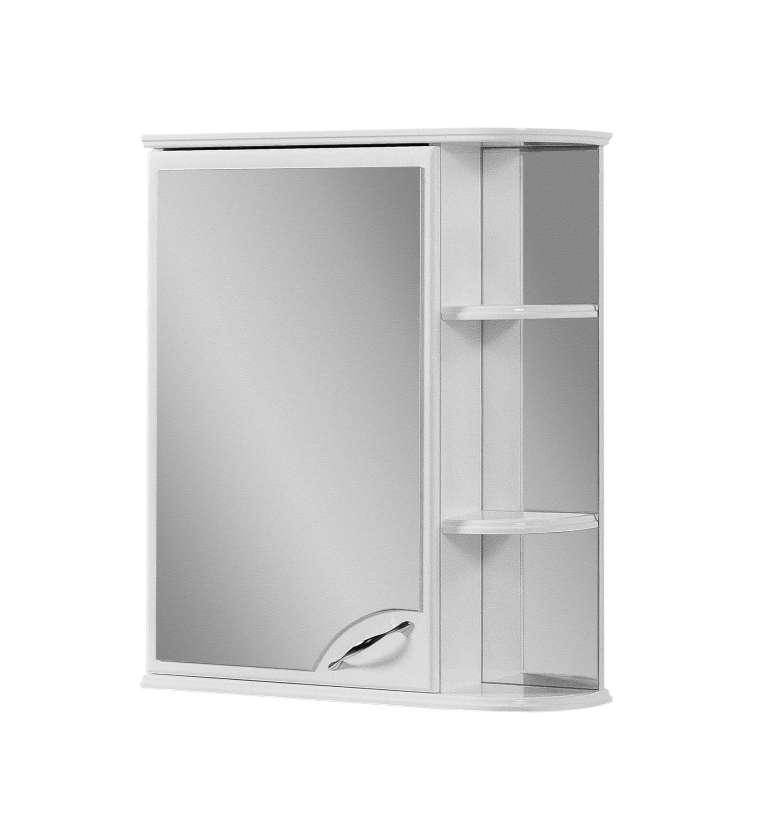 

Шкаф навесной зеркальный для ванной комнаты БАЗИС 55 левый ПиК