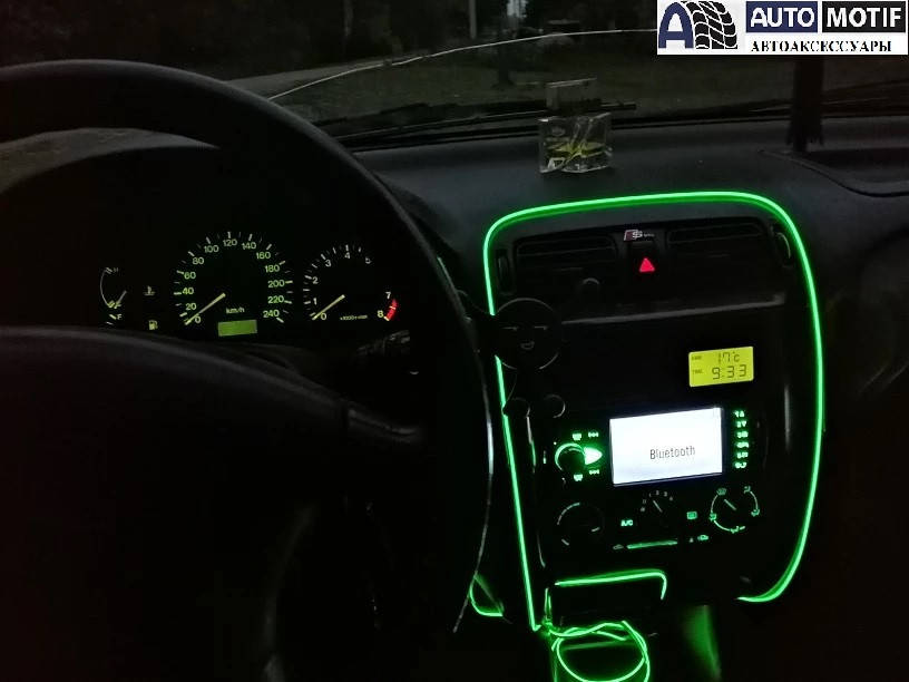 

Гибкий холодный неон, неоновая подсветка салона авто 3м зеленый