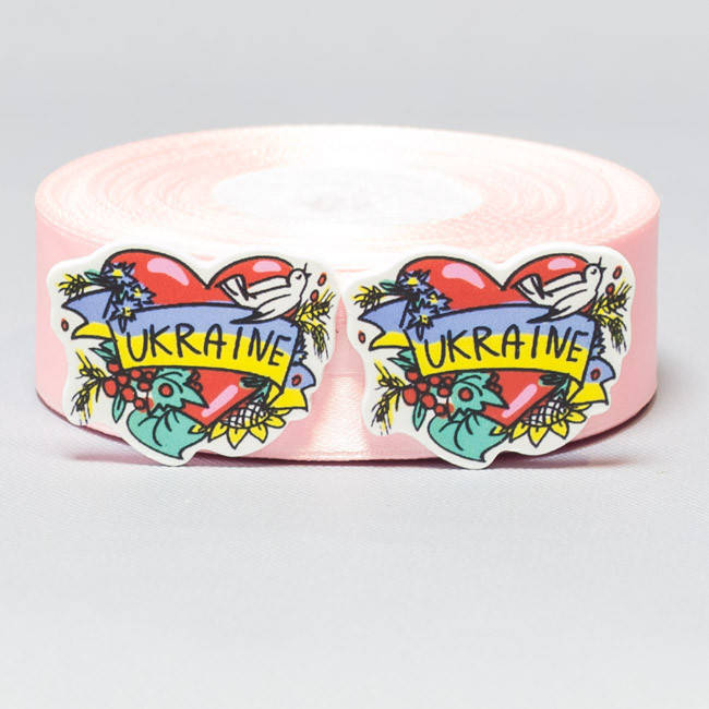 

Заготовка для значка Сердце и флаг