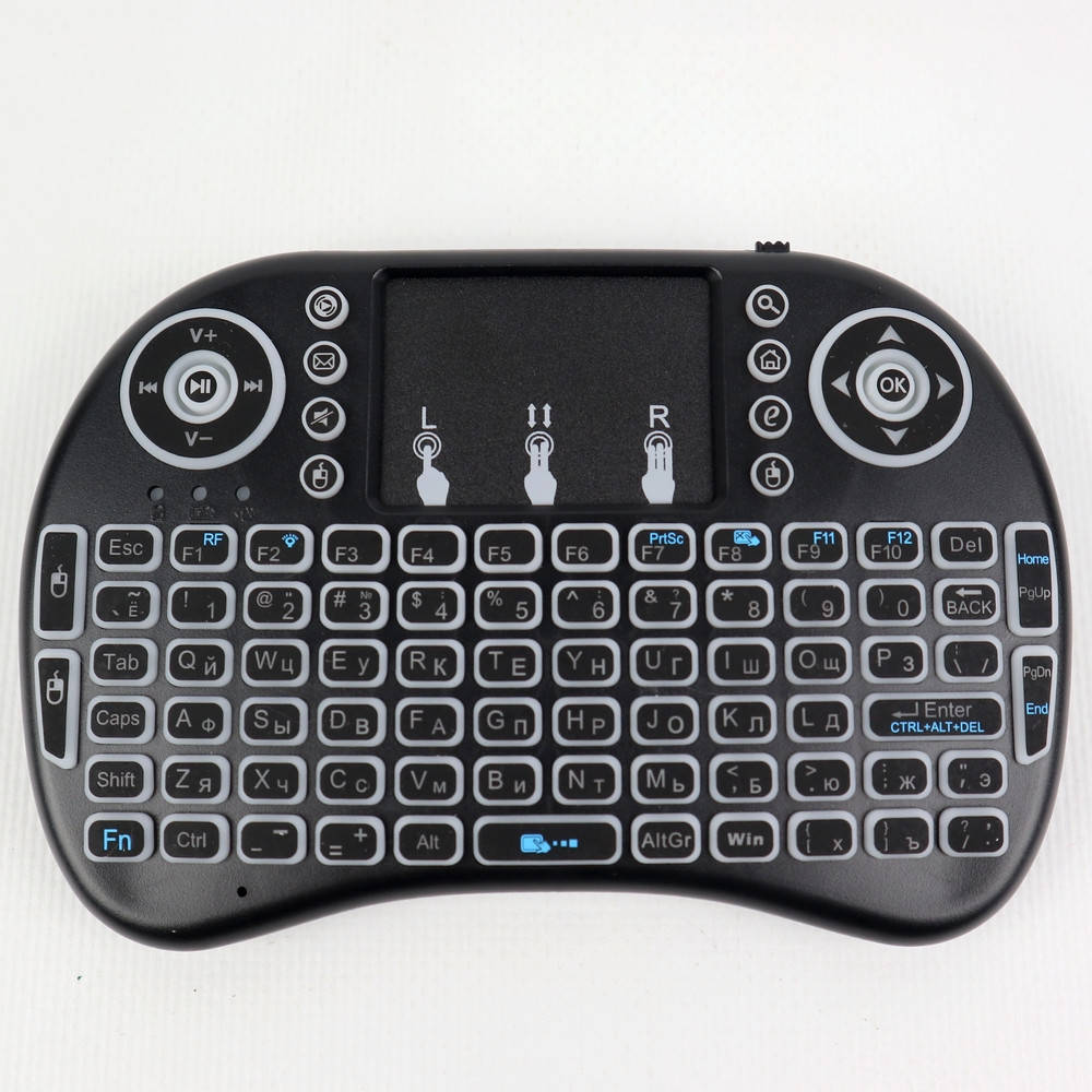 

Беспроводная клавиатура для Android SMART TV телевизора с Тачпадом, Черный