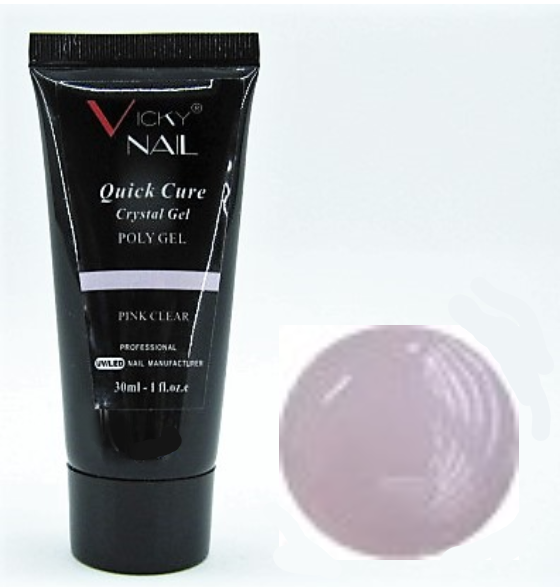 

ГЕЛЬ ГИБРИД ПОЛИГЕЛЬ (ПРОЗРАЧНО РОЗОВЫЙ ) VICKY NAIL