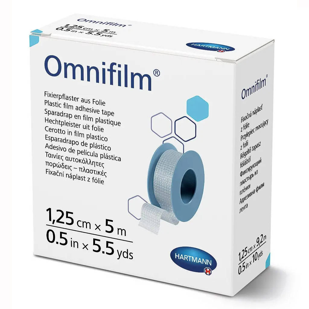 

Пластырь фиксирующий из прозрачной пленки Omnifilm 1,25см х 5 м