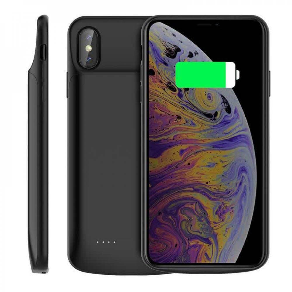 

Чехол аккумулятор на айфон X/Xs 4100mAh для iPhone 10 черный PowerCase Повербанк чехол с зарядкой