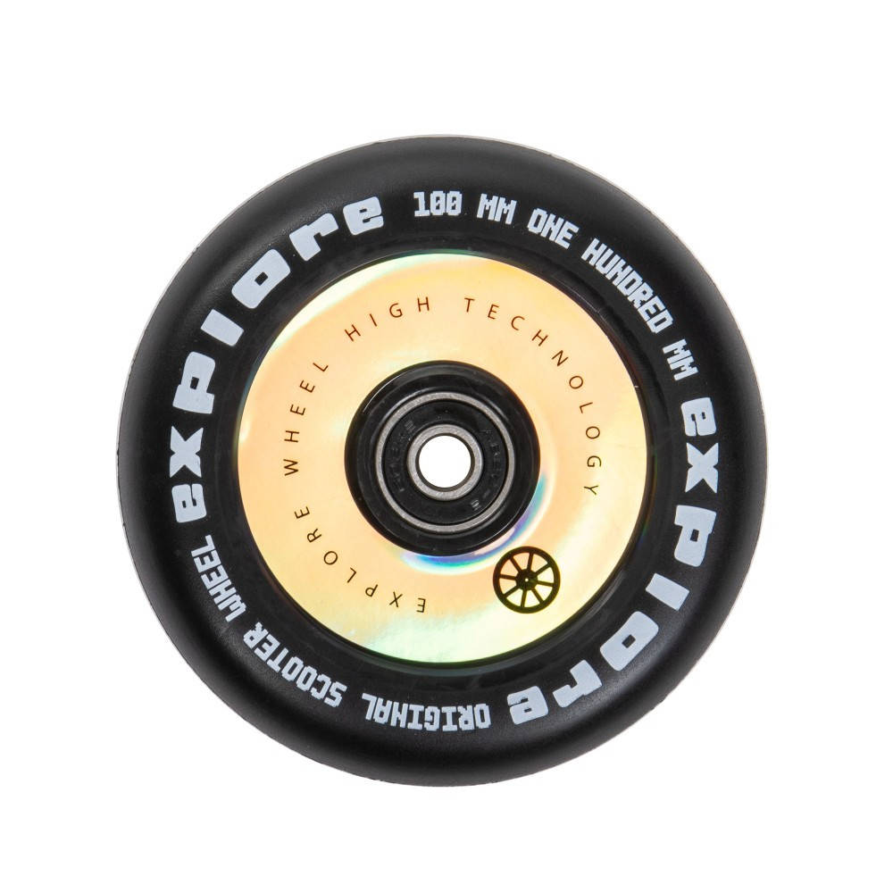 

Колесо Explore 100 mm black ABEC-9 для трюкового самоката