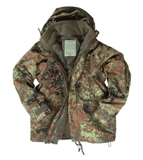 

Куртка мембранная. JACKE NÄSSESCHUTZ M.FLEECEJA.FLECKT.