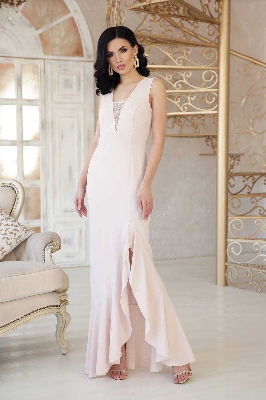 

Стильное платье для выпуска торжества или свадьбы длинное 42-48