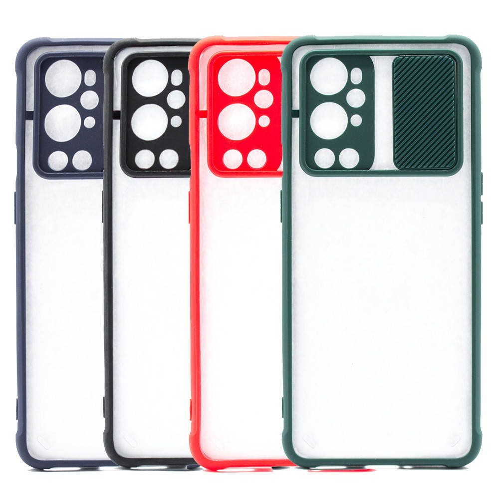 

Чехол накладка Silicone Camera Slide для Oneplus 9 Pro, Разные цвета