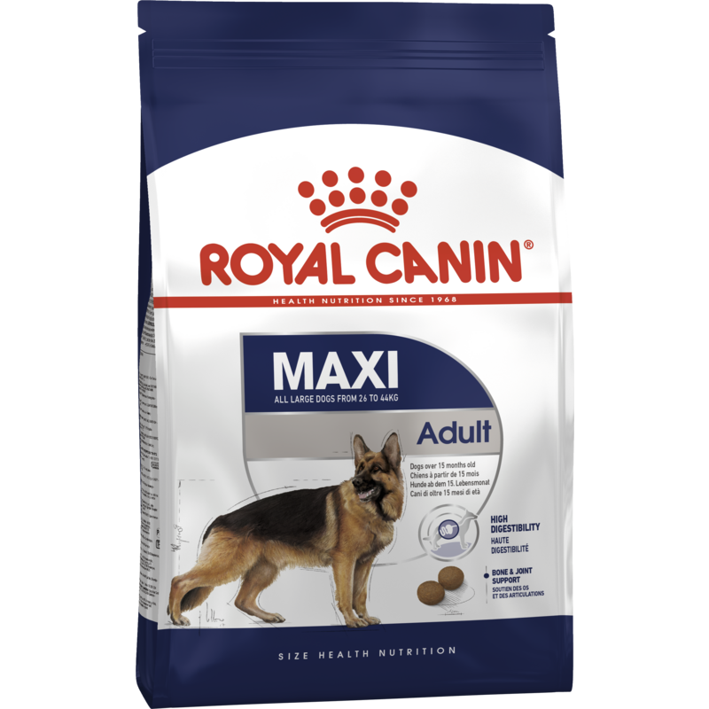 

Сухой корм Royal Canin Maxi Adult для собак крупных пород старше 15 месяцев (15 кг)