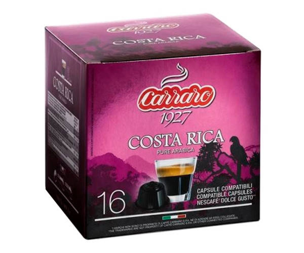

Кофе в капсулах Carraro Single Origin Costa Rica Dolce Gusto 16 шт