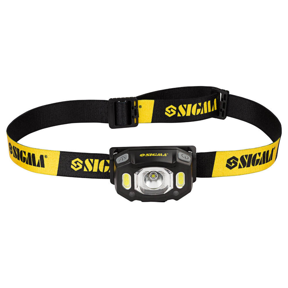 

Фонарь налобный аккумуляторный с сенсором (1200мАч, 300Лм, LED) ТМ SIGMA