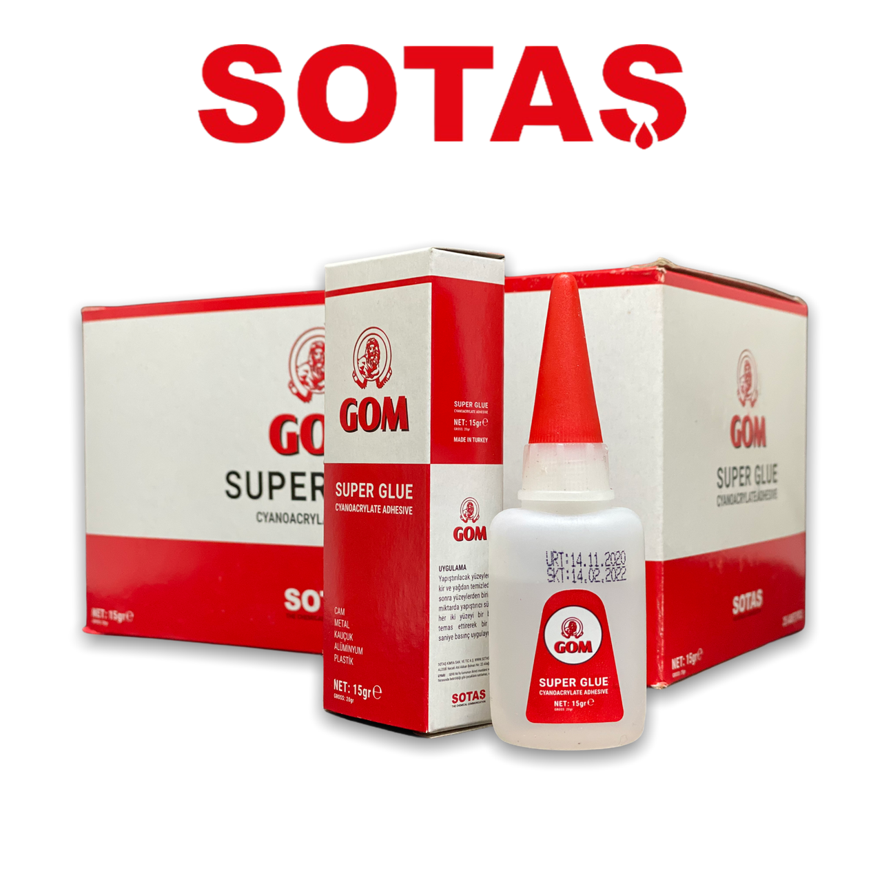 

Универсальный супер клей GOM Sotas Alboter 15гр