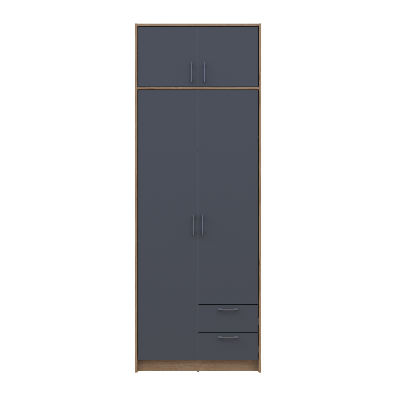 Розпашна Шафа для одягу Doros Ронді з антресолею Дуб Артізан/Графіт 2ДСП 82х52х236 (80737808) 4