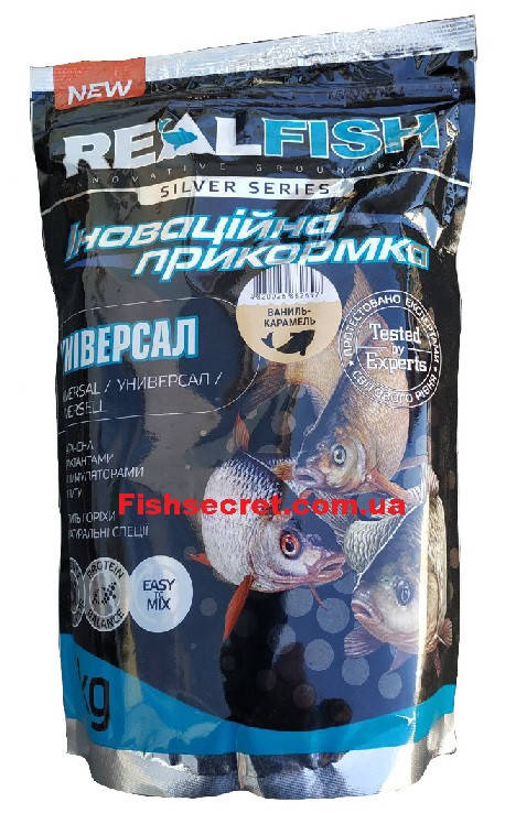 

Рыболовная прикормка REAL FISH ваниль-карамель