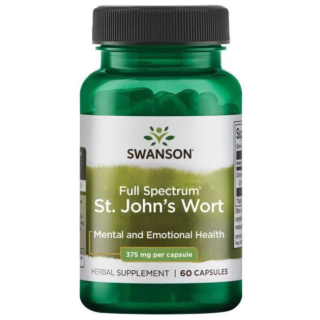 

Зверобой, St. John's Wort, Swanson, 375 мг, 60 капсул