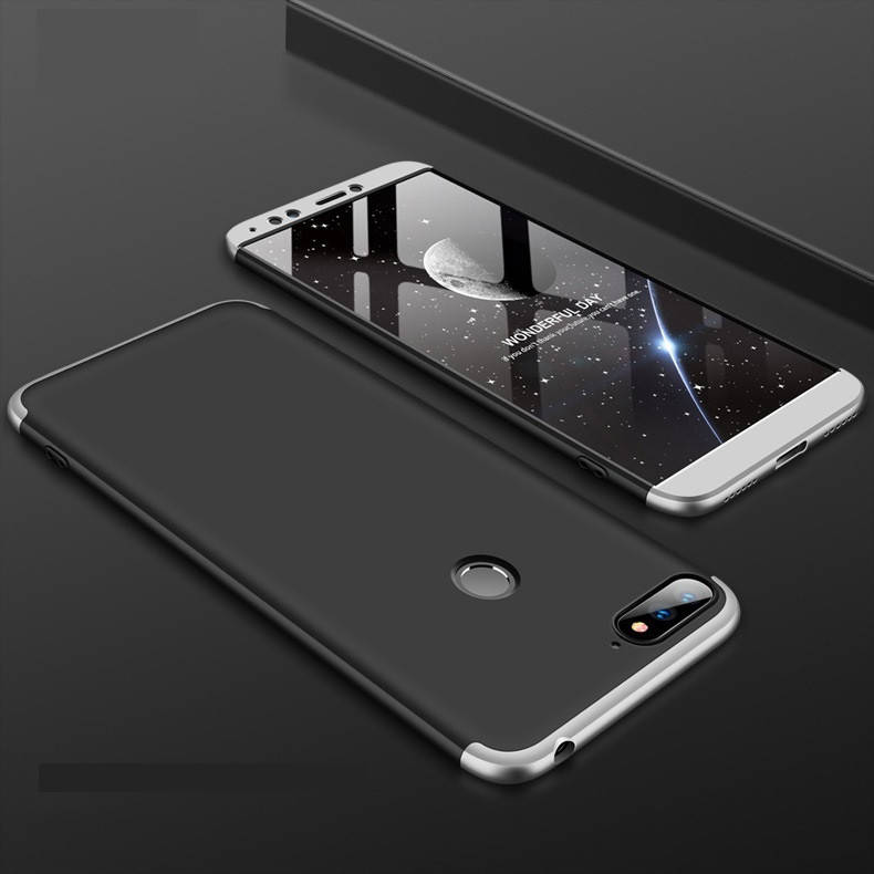 

Чехол GKK 360 для Honor 7C / AUM-L41 (5.7") бампер оригинальный Black-Silver