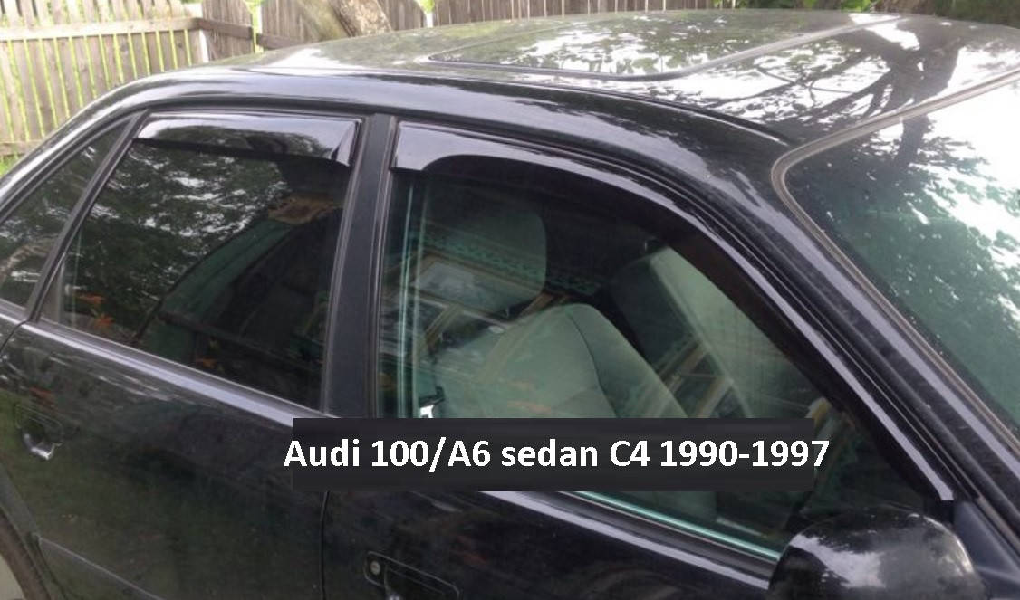 

Дефлекторы окон (ветровики) Audi 100 C4 sedan 4A 1990-1994, VL - Cobra Tuning, A10890