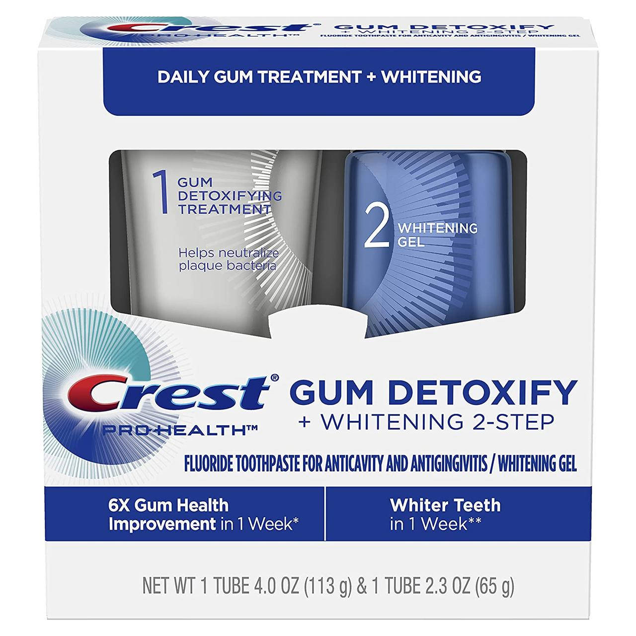 

Набір для відбілювання Crest Pro-Health Gum Detoxify Daily 2-Step