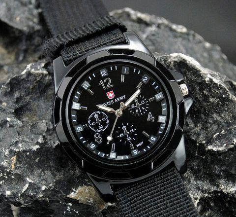 

Мужские армейские наручные часы Swiss Army black