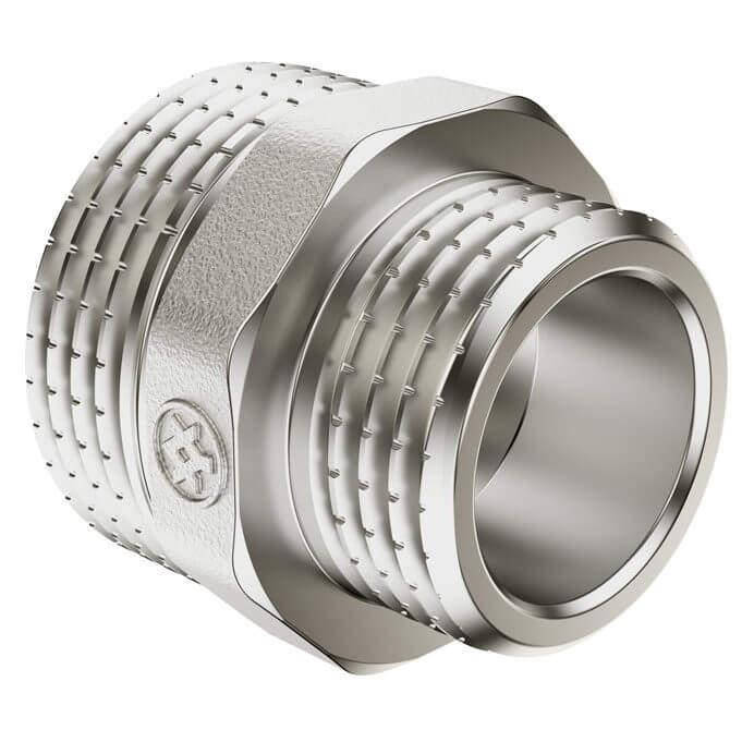 

Ніпель редукційний нікель MIRAYA 3/4 "х1 / 2" 203204 (55)
