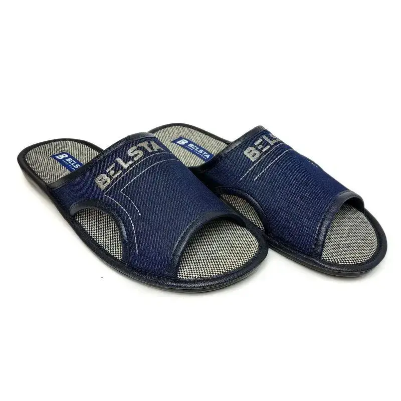 

Мужские домашние тапочки Белста комнатные летние джинс открытые дырка 515 42 (27 см)