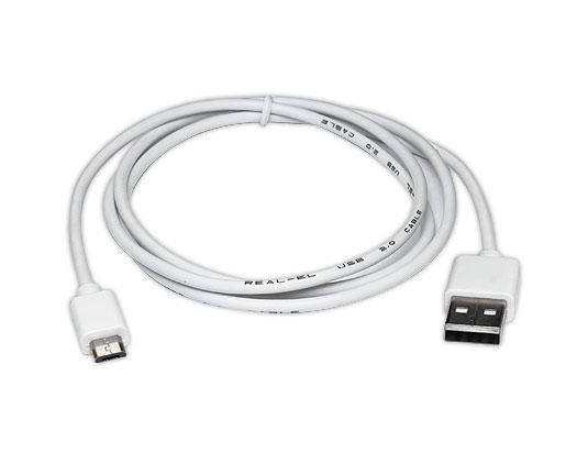 

Кабель REAL-EL USB 2.0 Pro AM-microUSB type B 1m белый