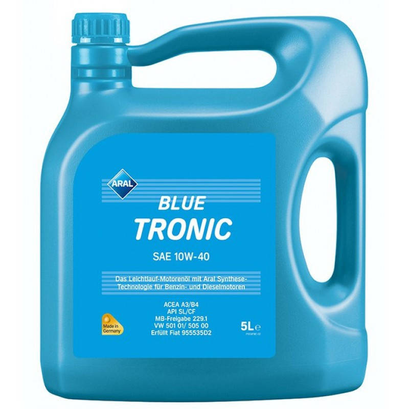 

Масло моторное полусинтетическое Aral Арал BlueTronic 10W-40 5L