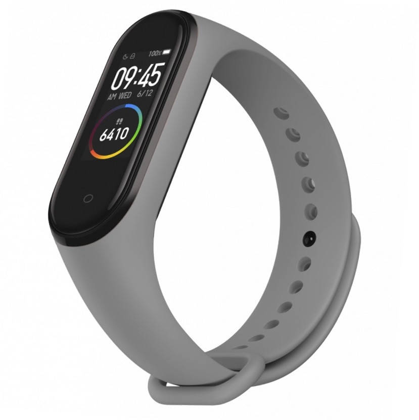 

Ремешок mi band 4 ремешок к браслету Mi Band 3 силиконовый светло-серый