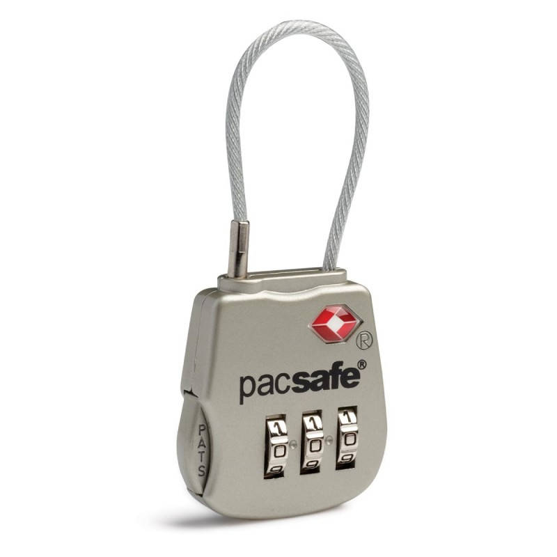 

Замок кодовый для багажа Pacsafe Prosafe 800, Серебристый