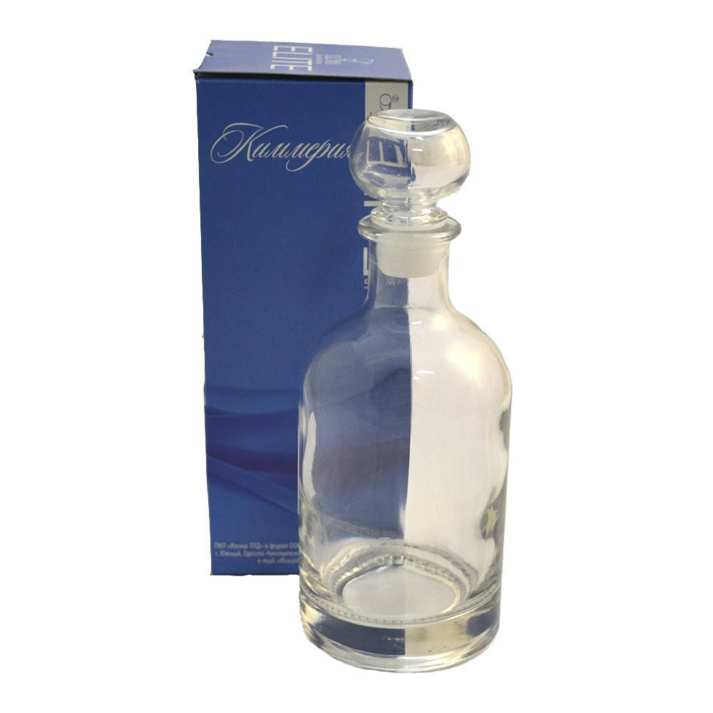 

Графин для водки ILONA Киммерия 0,5 л с крышкой (9452), Прозрачный