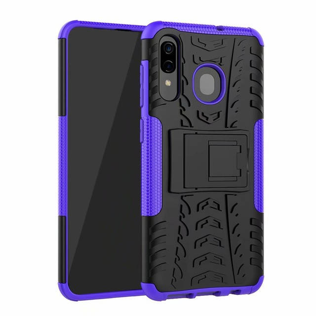 

PC + TPU чехол Armor для Samsung Galaxy A30 (8 цветов) фиолетовый