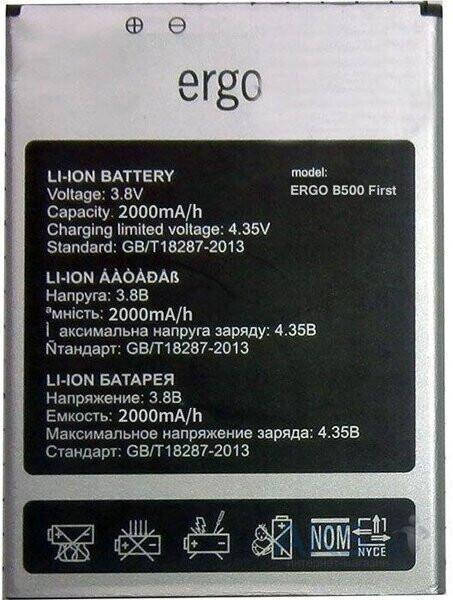 

Батарея Ergo B500 First (2000 mAh)