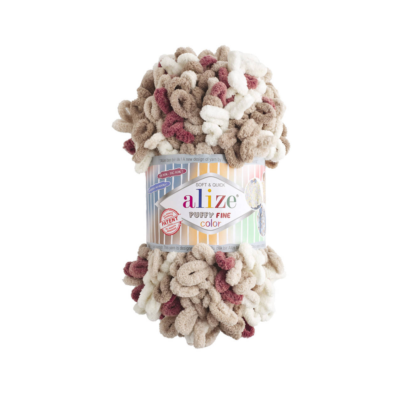 

Alize Puffy Fine (Ализе Пуффи Файн Колор) №6040 (Пряжа, нитки для вязания руками)