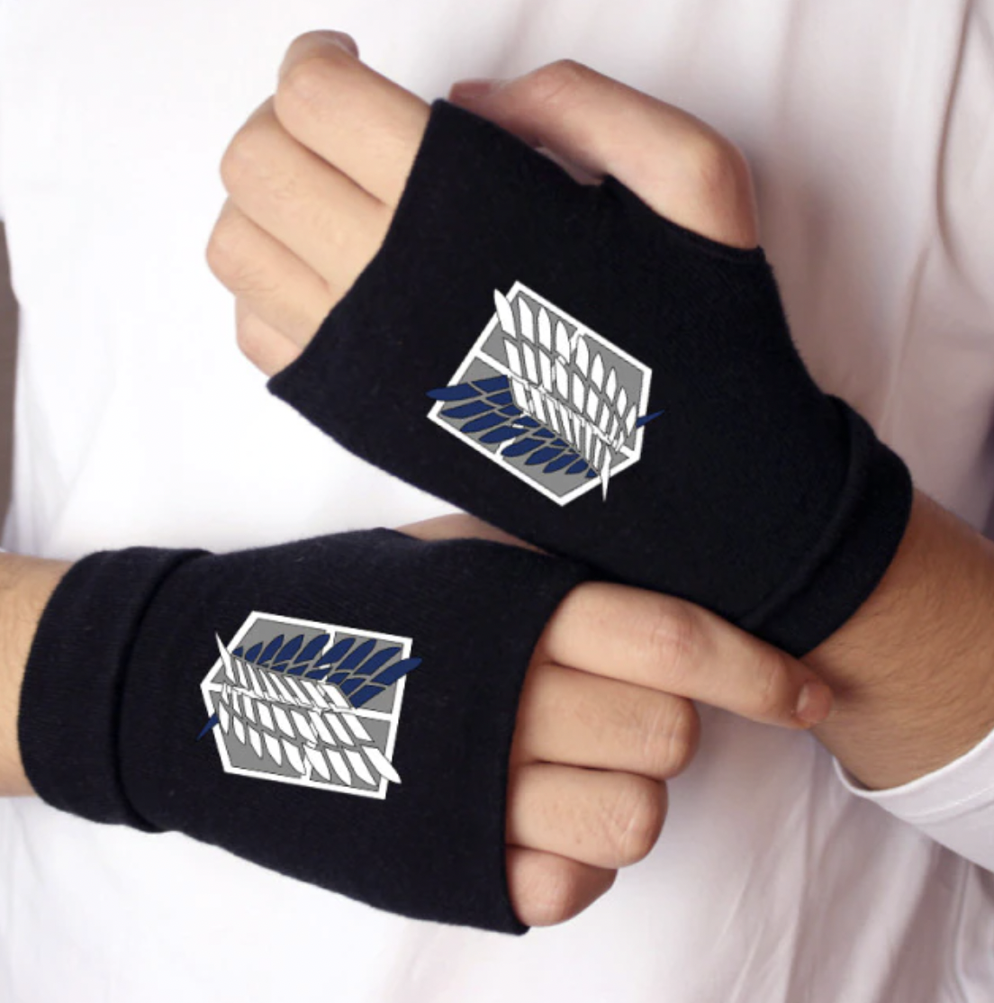 

Митенки Перчатки Атака Титанов Attack on Titan Cosplay Anime Gloves, Разведкорпус | Косплей Аксессуар из Аниме