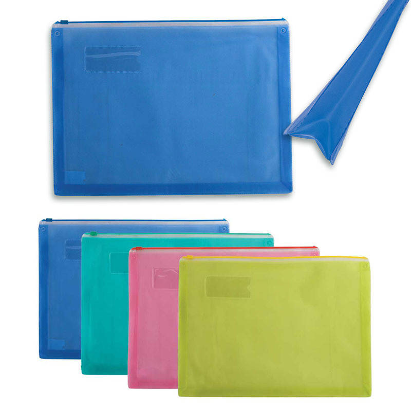 

Папка-конверт на молнии zip-lock, А4 Buromax, синий BM.3951-02