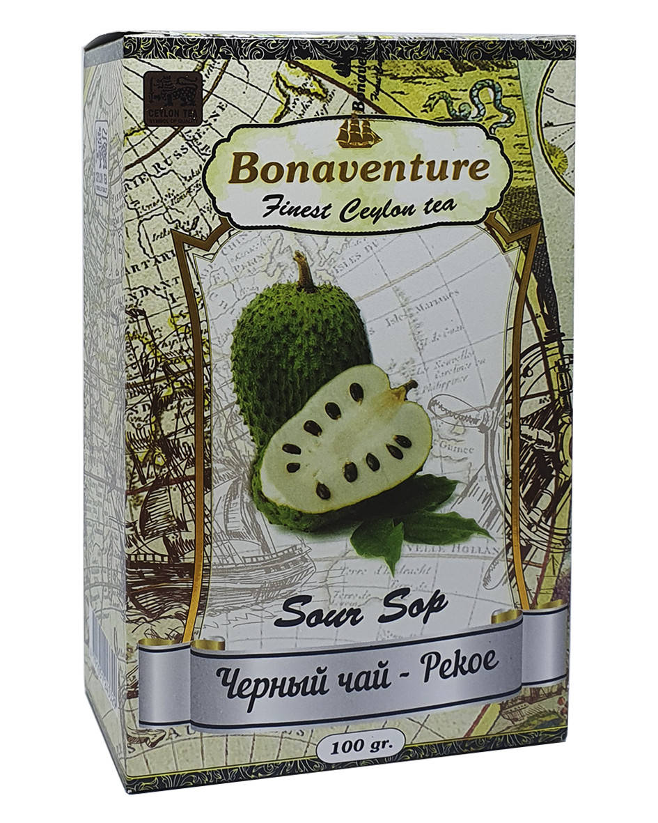 

Чай черный с саусепом Bonaventure Sour Sop 100 г (54098)