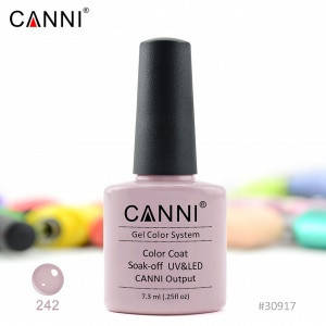 

Гель-лак CANNI № 242 (бледный розовато-серый)