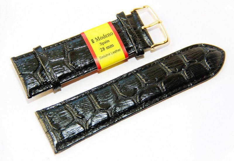 

Ремешок для часов Modeno MD2801BL-01 Крокодил Черный