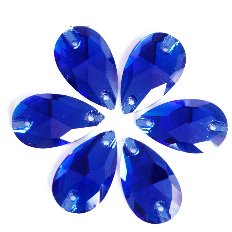

Пришивные капли Sapphire (стекло)1шт (выберите размер)