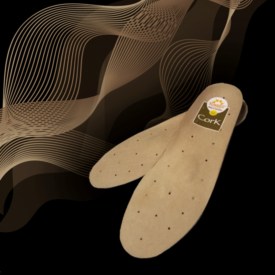 

Ортопедическая пробковая (корковая) стелька - Spannrit Sunbed Cork 550