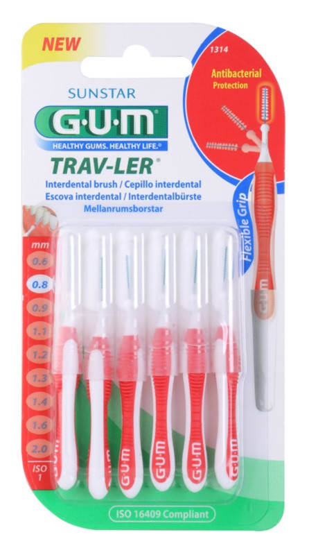 

GUM Trav-Ler межзубные ершики 0.8 мм , 6 штук
