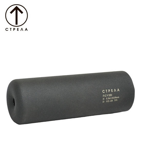

Глушитель AR-15 СТРЕЛА калибр.223 Rem (5.56x45NATO) резьба 1/2"-28 UNF