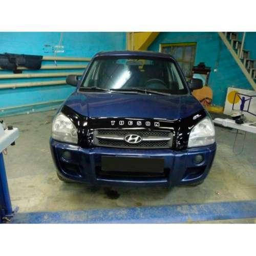 

Дефлектор капота мухобойка Хюндай Туксон 1 Hyundai Tucson I 04- ВТ