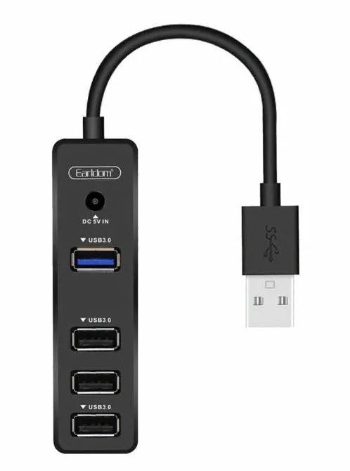 

Хаб разветвитель Type-C на 4 юсб порта Earldom ET-HUB08 USB 4 in 1 Hub