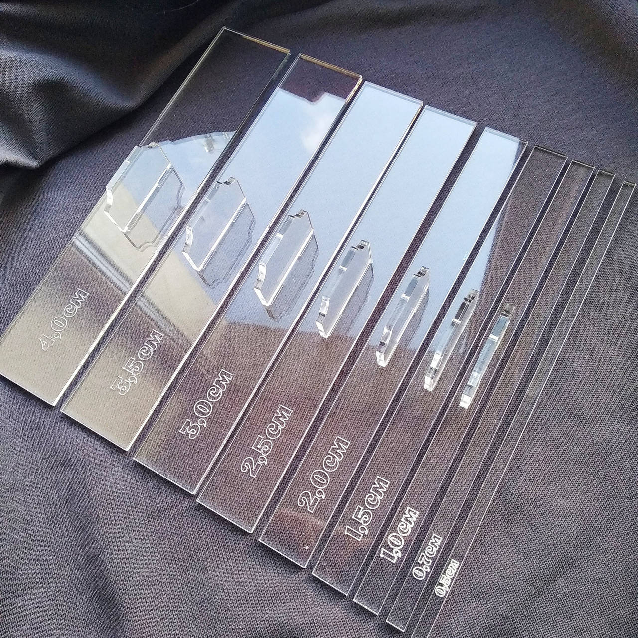 

Лінійки для припусків прямі, комплект 9шт